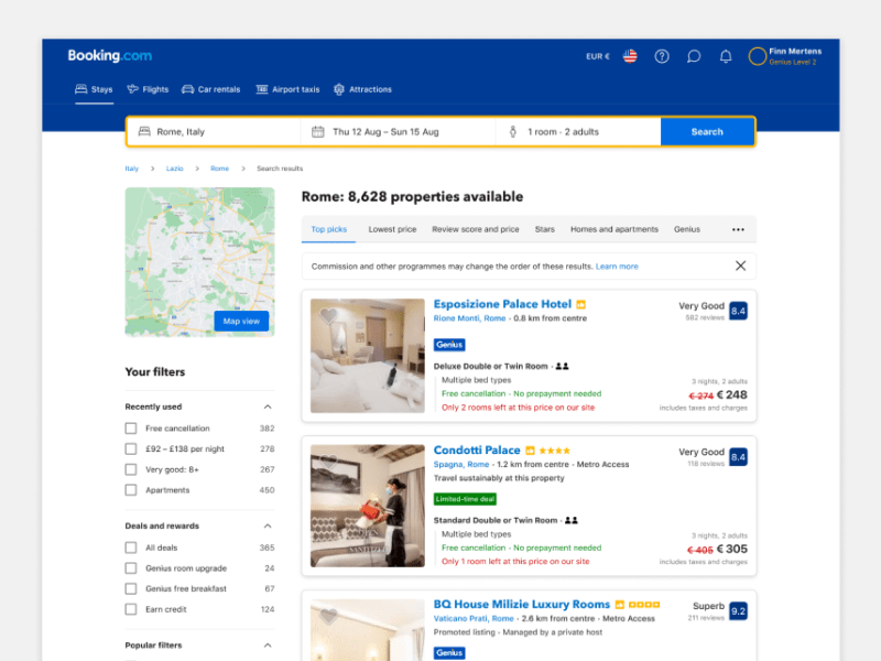 Booking.com UX vision