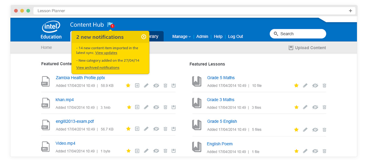 Lesson Planner Home v1