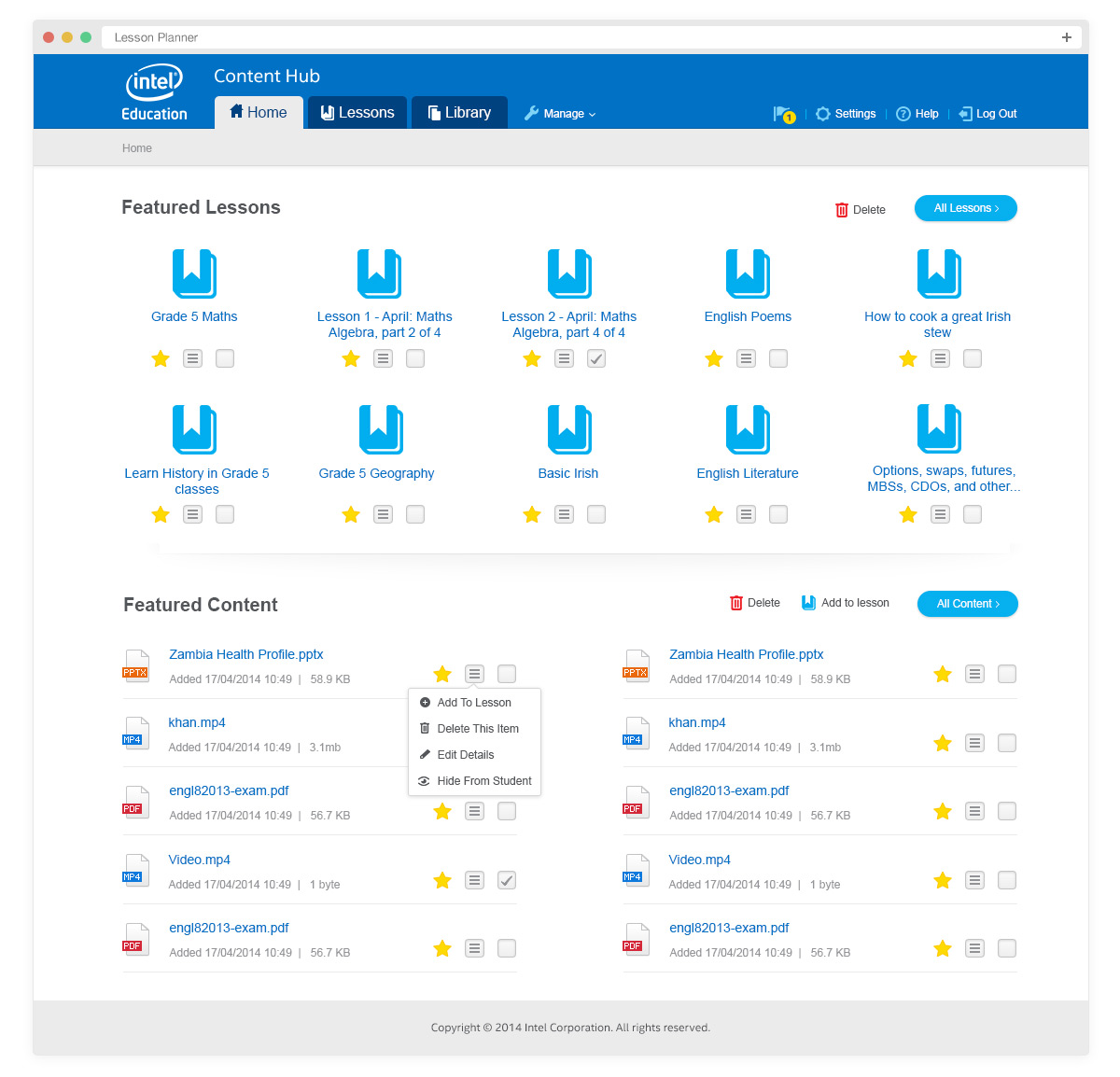 Lesson Planner Home v2